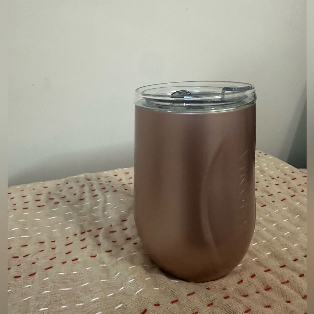 New-VINGLACE Wine Glass Lined Stainless Steel Insulated Stemless